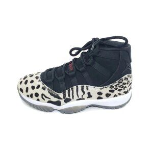 Nike Air Jordan 11 Retro Animal Instinct AR0715-010 Black Fur Print Womens 8.5